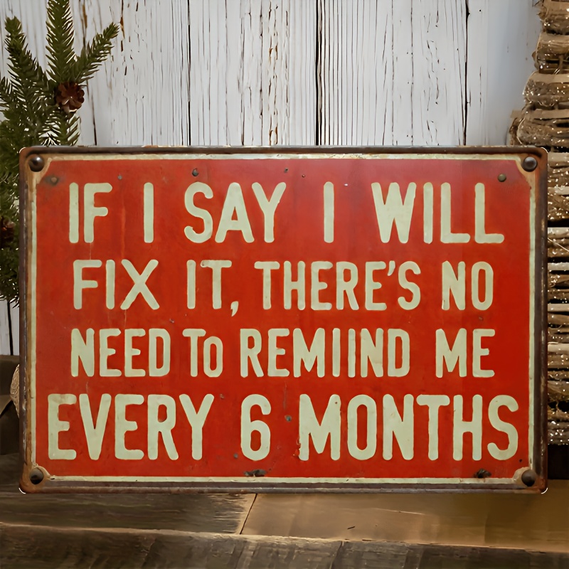 Auto Repair Shop Signs - 재미있는 정비소 알루미늄 간판, 사무실, 남자들의