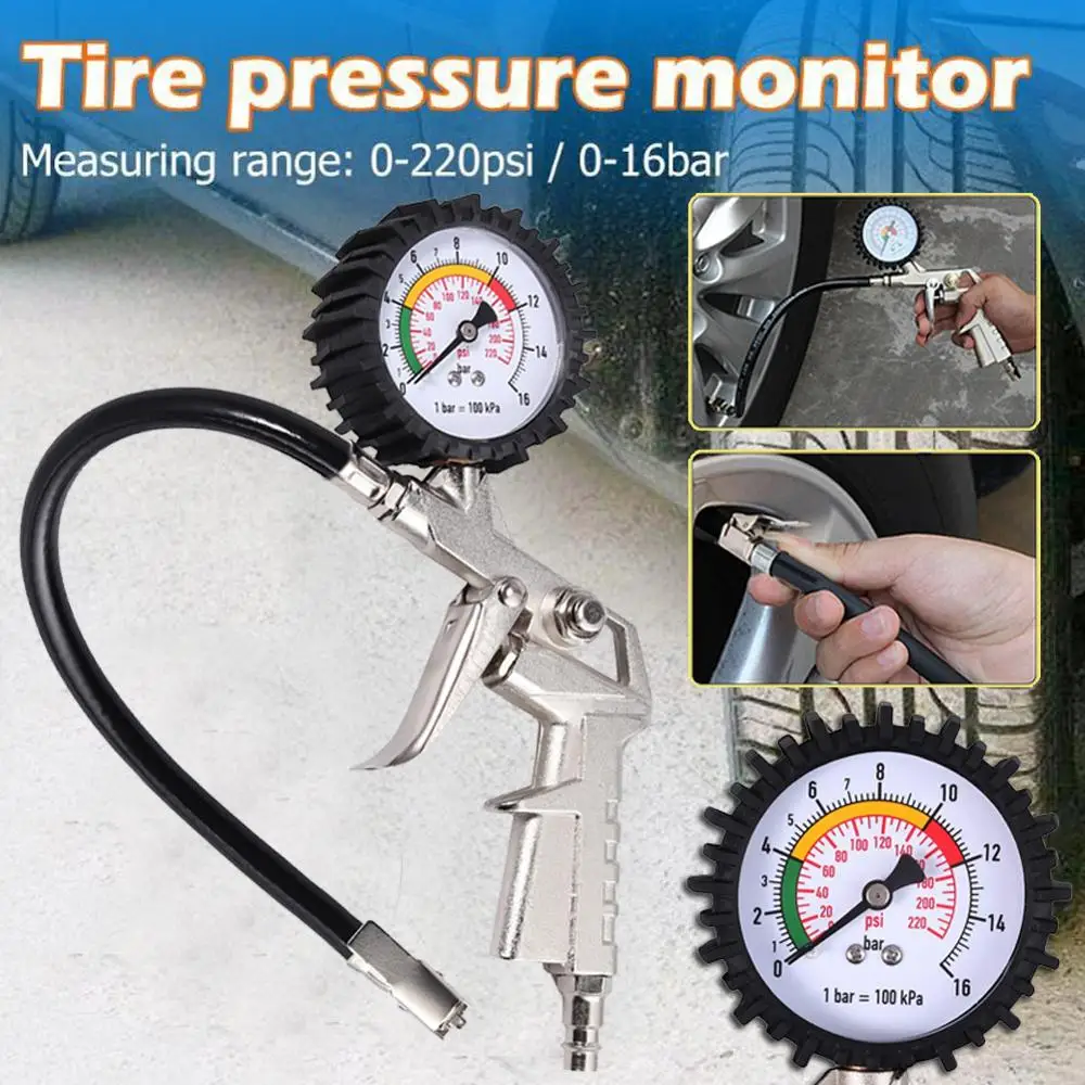 Spring Compressor Tool - 자동차 타이어 압력 게이지, 고정밀 공기압