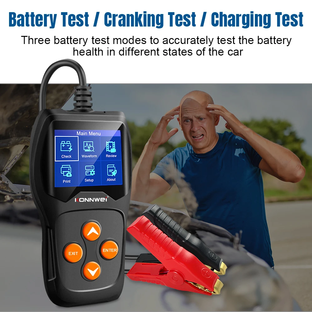 2026 KONNWEI KW600 자동차 배터리 테스터 - Battery Load Tester 리뷰 및 가격