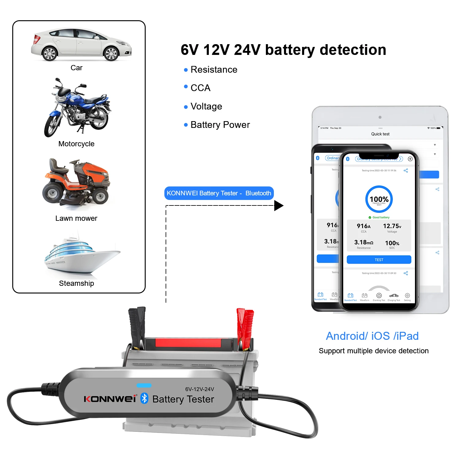 2026 KONNWEI BK200 블루투스 5.0 자동 - Battery Load Tester 리뷰 및 가격