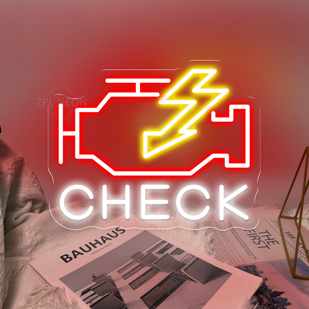 체크 엔진 네온사인 LED 조명 차고 자동차 정비소 게 - Auto Repair Shop Signs 리뷰 및 가격