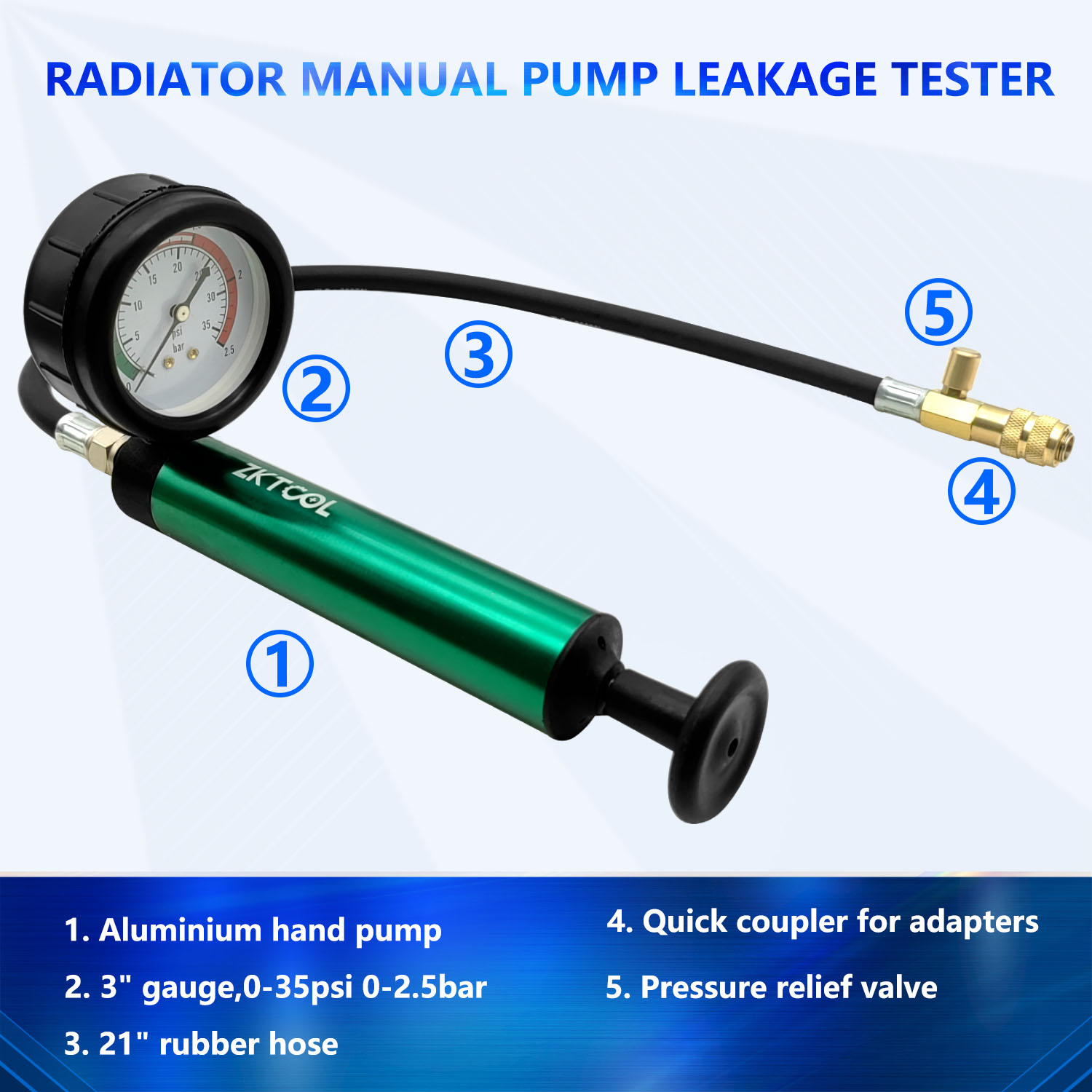 알루미늄 자동차 냉각 시스템 라디에이터 압력 테스트 도 - Radiator Pressure Tester 리뷰 및 가격