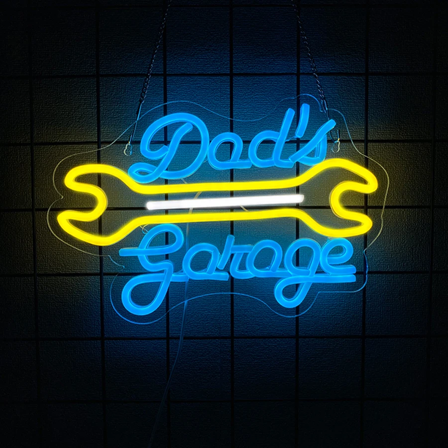 벽 장식용 차고 네온 사인, 맨 케이브, 자동차 정비소 - Auto Repair Shop Signs 리뷰 및 가격