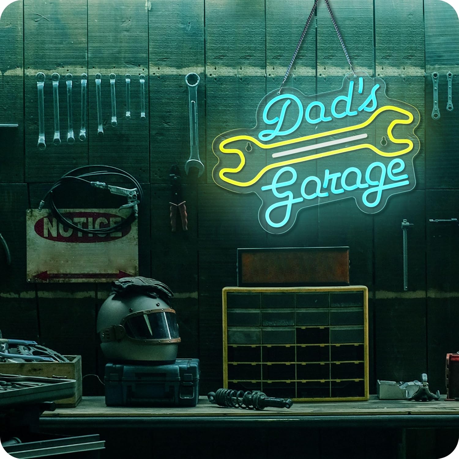 벽 장식용 차고 네온사인, 아빠의 차고 LED 조명,  - Auto Repair Shop Signs 리뷰 및 가격